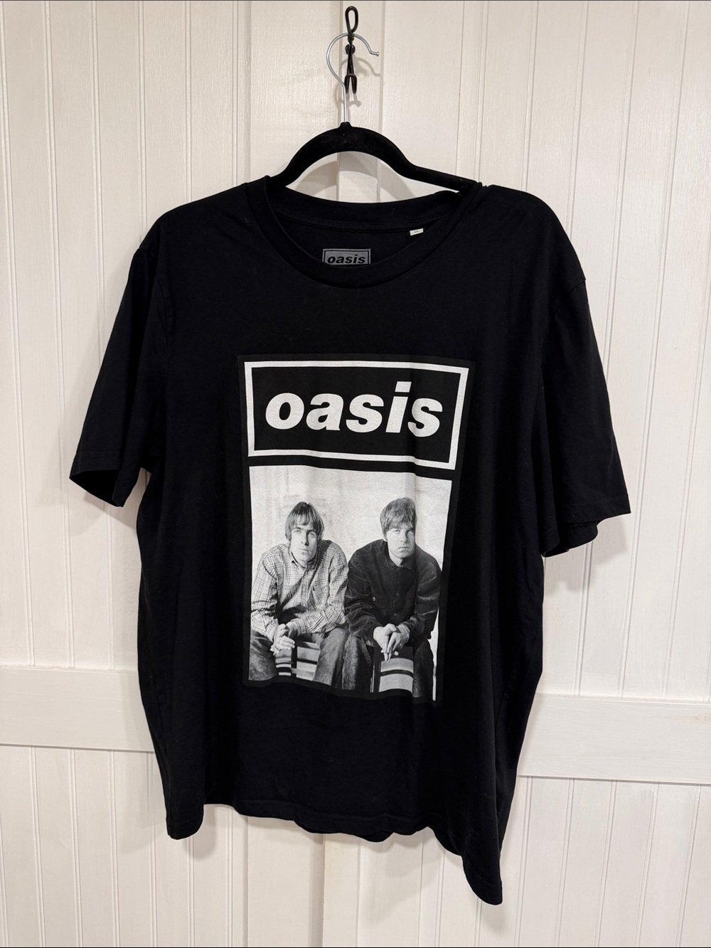 Oasis  2025 Black Band Photo Graphic Tee size XL